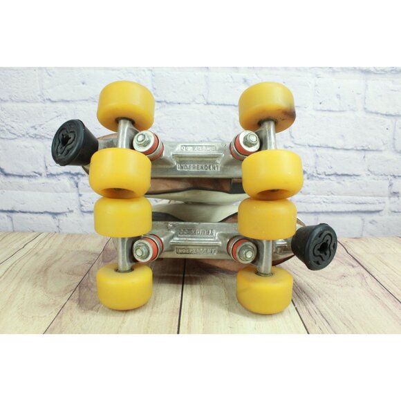 Vintage Riedell Sure Grip Skates Leather White Size 12 Inch - Picture 8 of 12